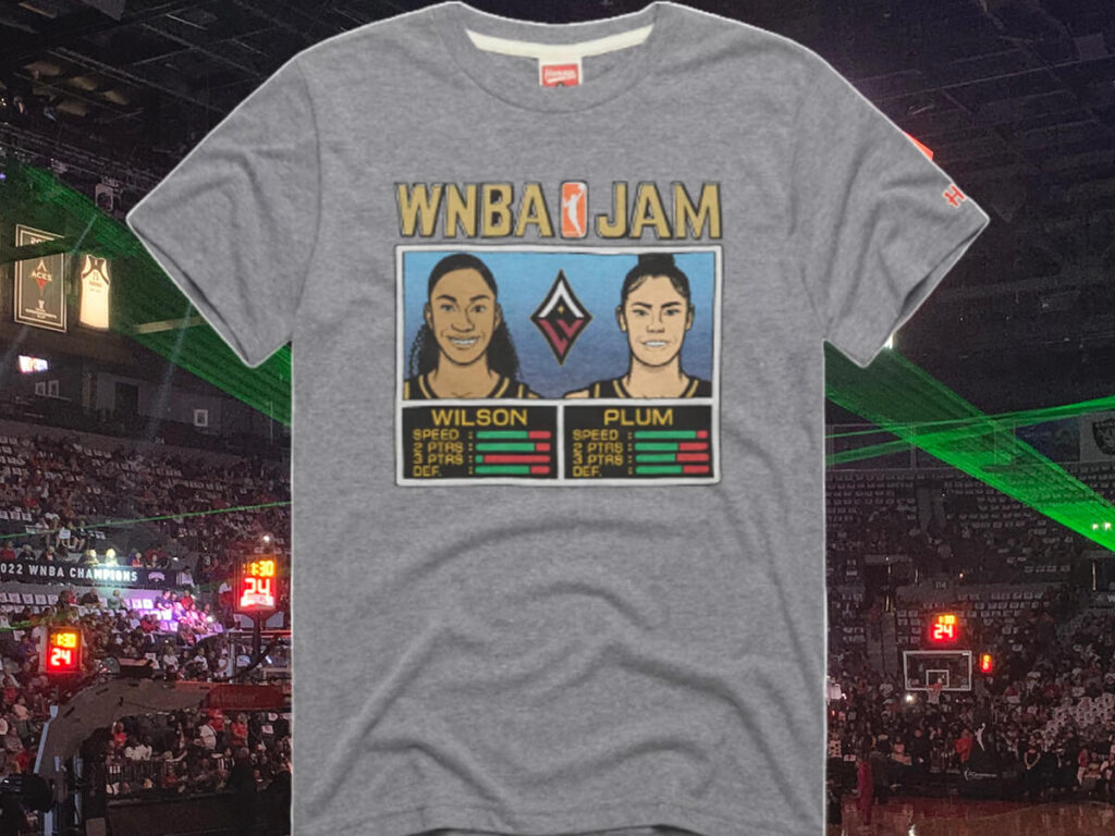 The Las Vegas Aces Jam shirt by Homage