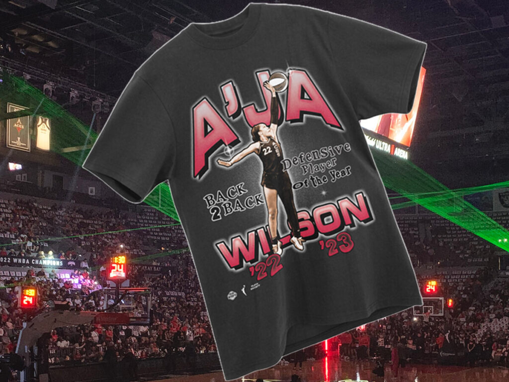 The A’ja Wilson Back 2 Back DPOY T-shirt from Playa Society