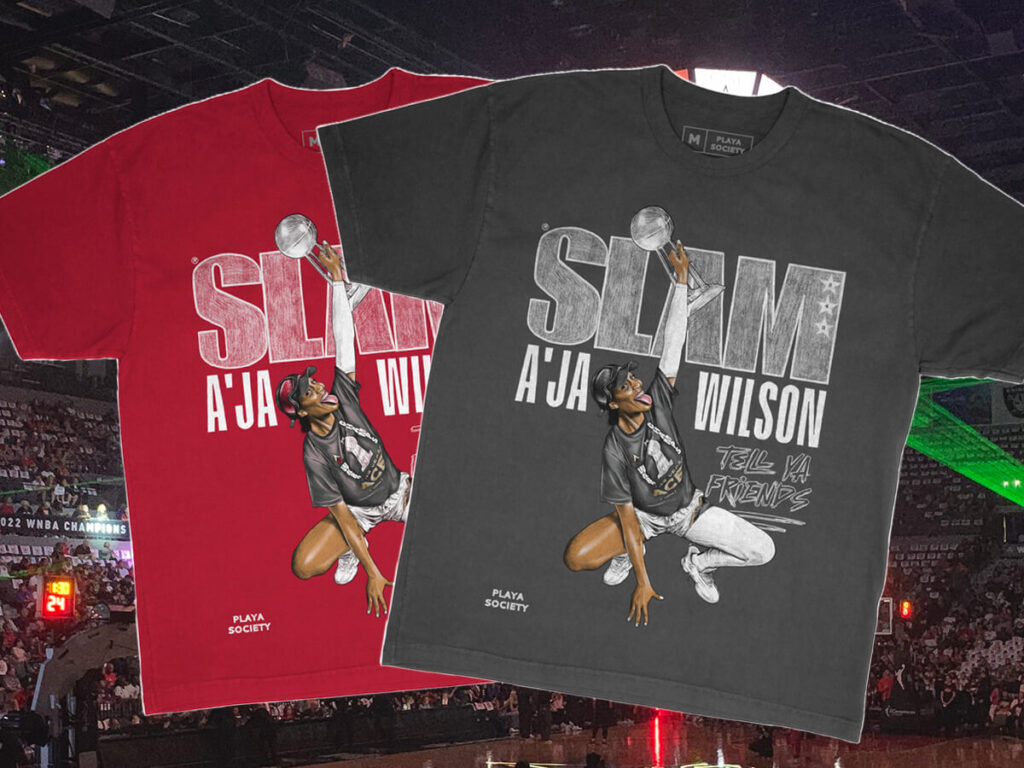 SLAM Cover Tee A'ja Wilson Las Vegas Aces WNBA Finals 2023