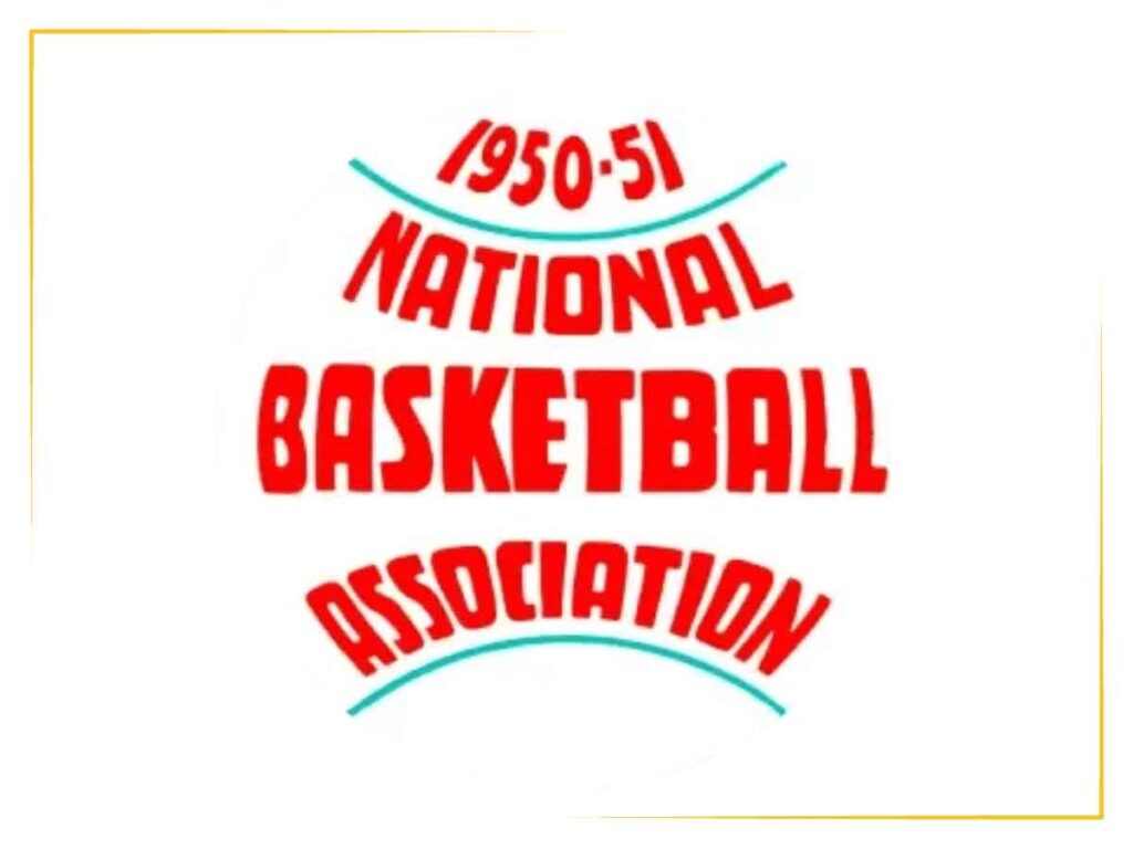 The original NBA logo, used from 1950-1953.